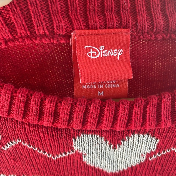 Gently worn Disney Christmas sweater; sz M - Picture 2 of 4